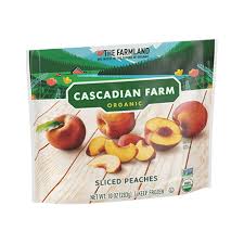 frozen sliced peaches cascadian farm