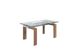 Extendible Dining Table With Tempered