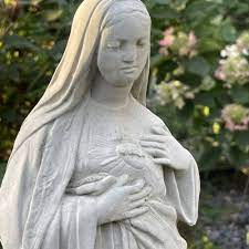 Mary Garden Statue Outdoor Sacred Heart