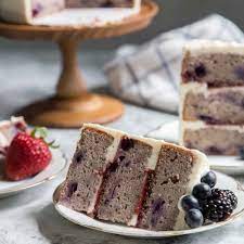Mixed Berry Layer Cake With Cream Cheese Frosting The Little Epicurean gambar png