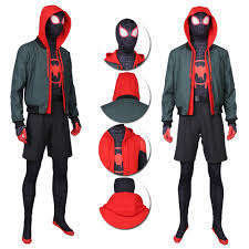 Finally a tf of miles morales my dreams have been answered. Into The Spider Verse Miles Morales Suit Cosplay Costume Deluxe Edition