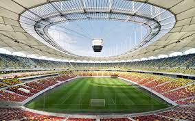 Great view of the field in this stadium. National Stadium Bucharest Schlaich Bergermann Partner