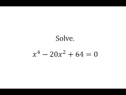 Solve An Equation In Quadratic Form