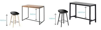 what height of bar chairs or stools to