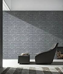 vinyl grey bricks wallpaper