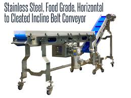 cleated incline belt conveyor