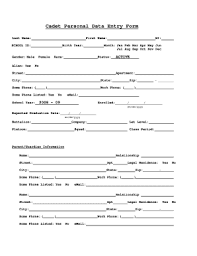 Personal Data Form Fill Online Printable Fillable Blank