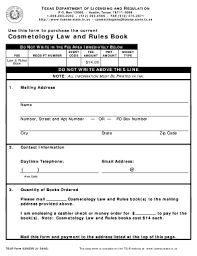 fee for a law and rules book form