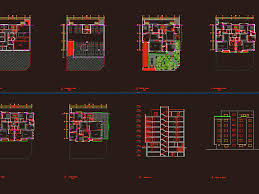 Residential Apartment 12 Units Dwg