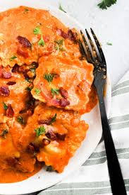 lobster ravioli with cajun cream sauce