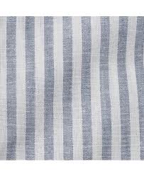 blue stripe linen blend shirt