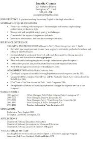 Examples Of Resumes For Jobs With No Experience   Resume Format