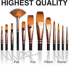 artist brush set of 12 ing bru kit