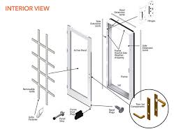 200 series hinged patio door single panel