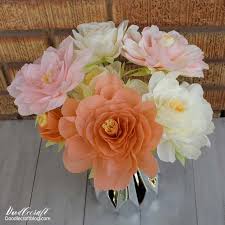 It is to demonstrate how to assemble a large rose pattern. Diy Crepe Paper Flowers Bouquet