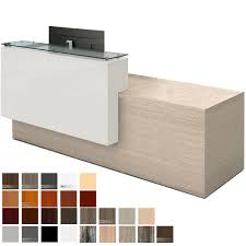 The reception desk is the first thing visitors get to see when entering a hotel, office, salon, etc. Deskmakers Overture Reception Desk Contemporary Reception Furniture