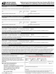 Ps Form 8184 Download Printable Pdf National And