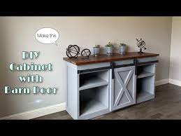 diy cabinet with barn door you