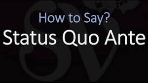 how to ounce status quo ante