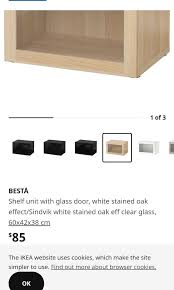 Ikea Besta Wall Cabinet Shelving Unit