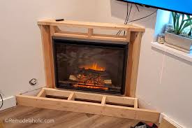 build a gorgeous diy corner fireplace