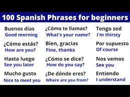 100 spanish phrases for your first