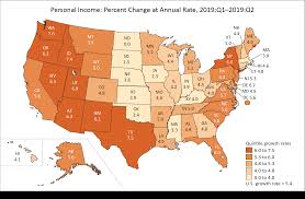 State Personal Income Second Quarter 2019 U S Bureau Of