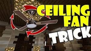 ceiling fan trick minecraft pe