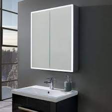 Acrylic And Glass Bathroom Mirror Cabinet
