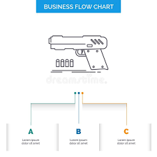 Gun With Chart Stock Illustration Illustration Of Revolver