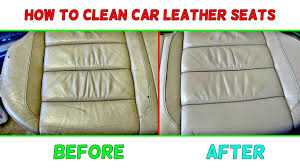 how to clean car leather seats you