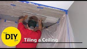 how to install tile in shower ceiling