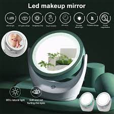 tabletop led makeup mirror with light