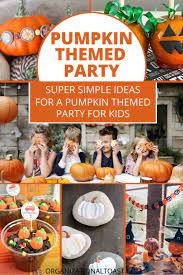 a pumpkin themed party for kids