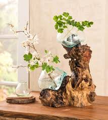 Driftwood Sculpture Glass Glass Bowl