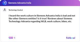 Work Culture In Siemens Advanta India