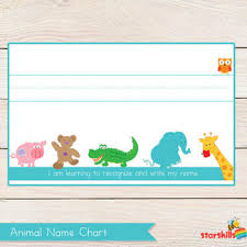Animal Name Chart