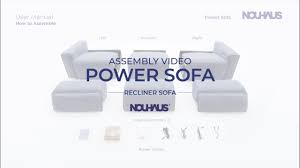 power recliner sofa embly video