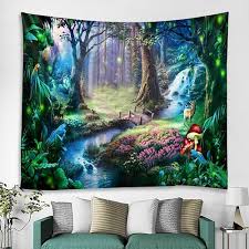 Trippy Landscape Hanging Tapestry Wall