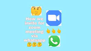 zoom meeting via whatsapp