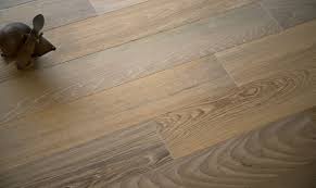 bleached burmese teak wood floor