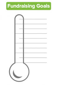 Blank Thermometer Goal Chart Www Bedowntowndaytona Com