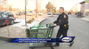 police officers deliver holiday cheer
