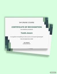 makeup course certificate template