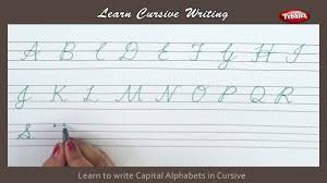 Cursive Writing How To Write Capital Alphabets In Cursive Alphabets Cursive Handwriting Letters