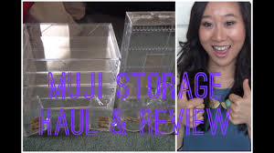 muji acrylic storage haul review
