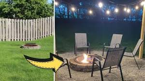 build a diy firepit seating area