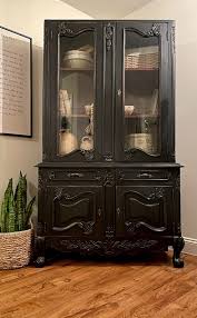 Sold Out Black China Cabinet Hutch With