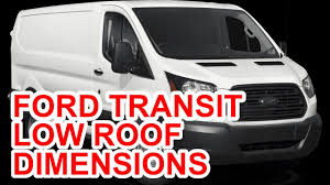 ford transit van low roof dimensions