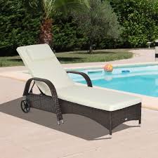 Shop our best selection of outdoor chaise lounges & pool lounge chairs to reflect your style and inspire your outdoor space. Outsunny Outdoor Rattan Wicker Chaise Lounge Chair With Height Adjustable Backrest Durable Material On Sale Overstock 22435470